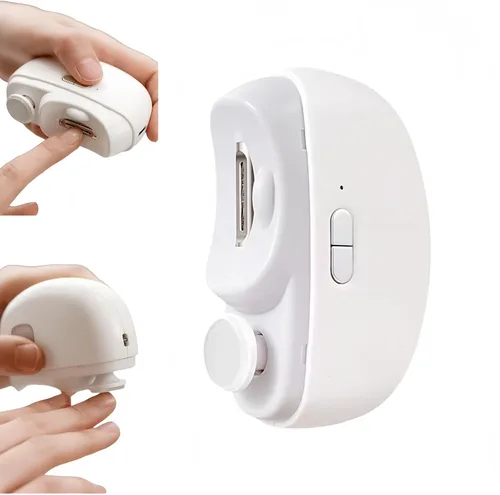 Vista 6 de Lima de uñas eléctrica para uñas – Recortador de uñas automático y pulidor con luz, seguro para personas mayores y niños, no para uñas gruesas