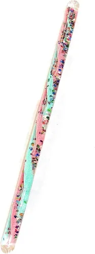 Vista 3 de Star Magic Mesmerizing Spiral Glitter Wand - ONE Magic Wonder Wand Tube (Aqua/Rosa, 11 pulgadas) para niños