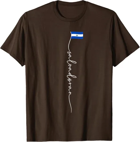 Vista 6 de Camiseta con la bandera salvadoreña de El Salvador