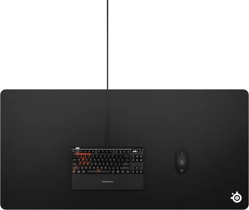 Vista 3 de SteelSeries QcK Superficie de juego - Alfombrilla de mouse de tela 3XL - Optimizada para sensores de juego - Control máximo