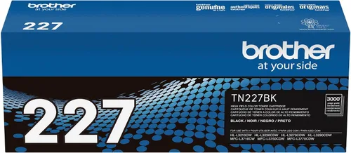 Vista 7 de Brother Genuino TN227, TN227BK, Cartucho de Tóner de Alto Rendimiento, Tóner Negro de Repuesto, Rendimiento de Página de Hasta 3,000 Páginas