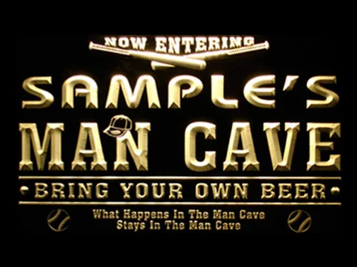 Vista 9 de qb-tm nombre personalizado béisbol de Man Cave bar cerveza señal de neón