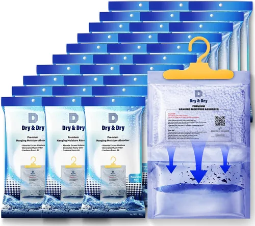 Vista 7 de Dry & Dry Deshumidificadores absorbentes de humedad prémium para el hogar, sótano, dormitorio, pequeños deshumidificadores – absorbentes de humedad