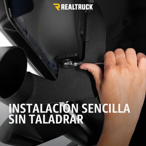 Vista 9 de RealTruck - Escalones Nerf para 4Runner Rueda a rueda, acero resistente, negro texturizado T1360R Compatible con Toyota 4 Runner 2010 - 2024