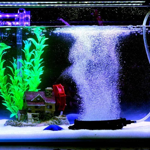 Vista 2 de PINVNBY 4.2-Inch Air Stone Disc Bubble Diffuser with Suction Cups for Oxygenation in Fresh/Saltwater Tanks, Ponds, Hydroponic, Aquaponics, and as a