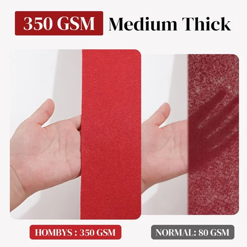 Vista 4 de HOMBYS Alfombra roja de 350 GSM para fiestas y eventos, alfombra antideslizante de 2.6 x 10 pies para decoración de propuestas y bodas, Hollywood