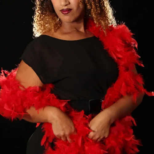 Vista 5 de Turkey feather Boa 2 Yards for Parties Halloween Costumes, Christmas Decoration