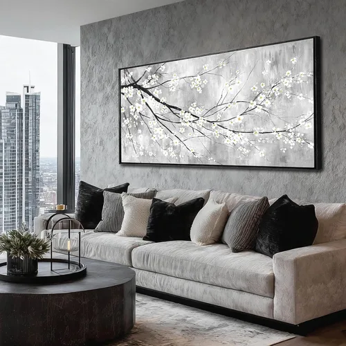 Vista 20 de Pintura de Pájaros Arte de Pared en Blanco y Negro Impresiones de Pared de Animales Lienzo Pequeño Enmarcado Obra de Arte para Oficina Dormitorio