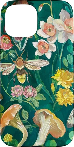 Vista 6 de Funda Boho Bee Greenery Luna Moth Vintage Botanical Mushroom para iPhone 13 Pro