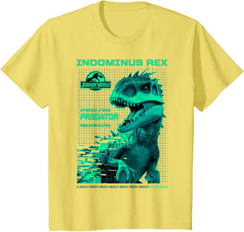 Vista 51 de Jurassic World Indominus Rex Hybrid Predator T-Shirt Small Negro