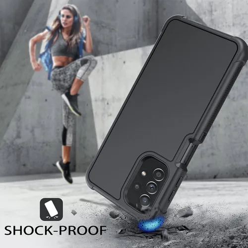 Vista 2 de DUEDUE Funda para Samsung A32 5G, grado militar a prueba de golpes, protección contra caídas, cuerpo completo, resistente, con soporte de clip