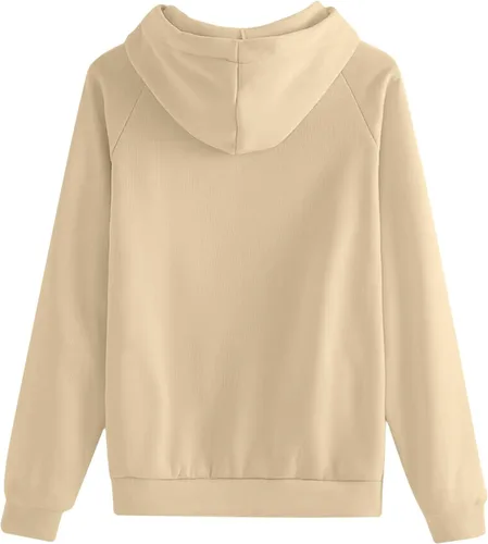 Vista 6 de Women Raglan Sleeve Hoodies Oversized Pullover Tops Basic Athletic Fit Hooded Sweatshirts Trendy Y2K Hoodie Shirts