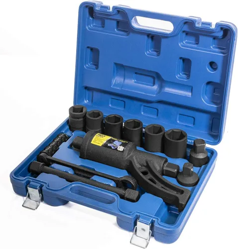 Vista 9 de XtremepowerUS Llave de torsión Multiplicador de llave de torsión Juego de llave de tuerca de rueda de ahorro de mano Removedor de tuerca de rueda