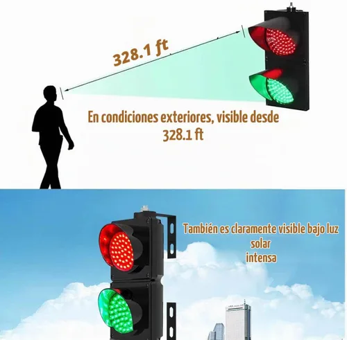 Vista 4 de Semáforo, luz de parada y marcha de 4 pulgadas, luces de muelle