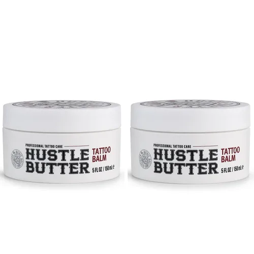 Vista 12 de Hustle Butter Tattoo Aftercare - Bálsamo para tatuajes de 5 onzas, cura + protege nuevos tatuajes y rejuvenece los tatuajes más antiguos, crema 100%