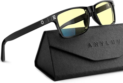 Vista 20 de ANYLUV Blue Light Glasses for Sleep, 99.9% Blue Green Light Blocking with Red Lens, Blue Light Glasses