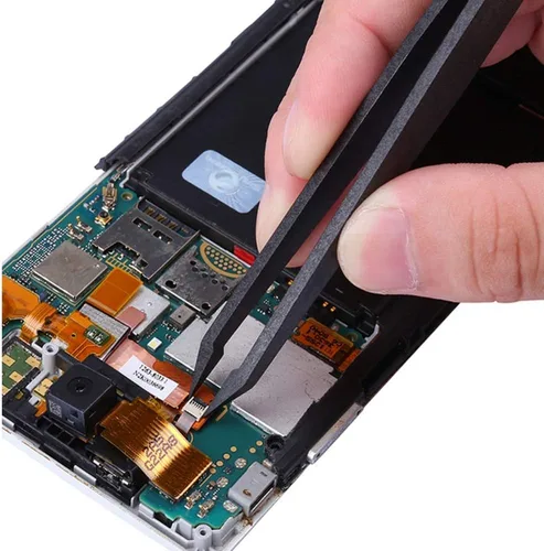 Vista 8 de FEITA Kit de pinzas de plástico de precisión, juego de pinzas antiestáticas de plástico, herramienta de reparación de bricolaje, herramienta de negro