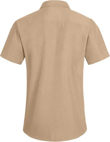 Vista 4 de YTD Men's Casual Linen Button Down Shirt Short Sleeve Beach Shirt