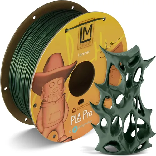 Vista 52 de Polymaker PLA Pro Filament 1.75mm 1KG Black, High-Impact Resistance Tough, High Speed Up to 300mm/s, Clean Surface, Low-Warp, Easy to Print on