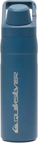 Vista 9 de Quiksilver Botella de agua de acero inoxidable de 24 onzas, vaso con aislamiento de boca ancha con gancho para mosquetón, acero 18/8, frío las 24