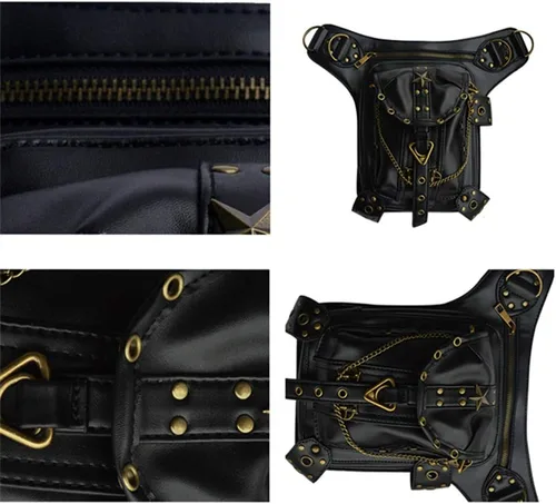 Vista 9 de AlwaySky - Bolso unisex de piel sintética para mujer y hombre