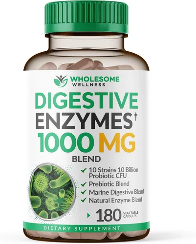 Vista 6 de Wholesome Wellness Probióticos crudos formulados por el Dr. para mujeres, 100 mil millones de UFC + enzimas digestivas 1000 mg más prebióticos