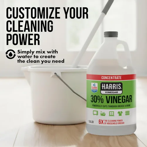 Vista 6 de HARRIS 30% vinagre concentrado extra fuerte — Limpiador multiusos para el hogar, jardín y patio
