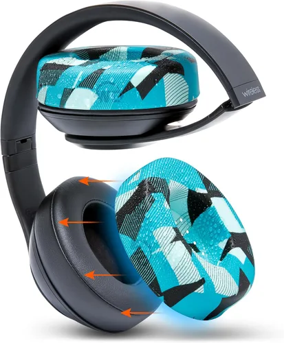 Vista 13 de WC SweatZ Studio - Fundas patentadas para almohadillas de oído para Beats Studio 3 (A1914) & Beats Studio 2 (B0500 / B0501), fabricadas por Wicked