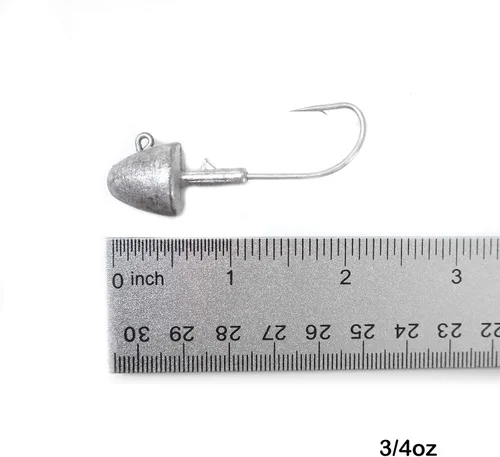 Vista 2 de 30pcs Fish WOW!® 3/4oz Shad Jighead Jig Heads sin pintar - Liso