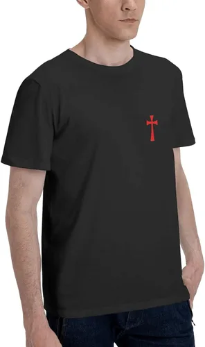 Vista 3 de Cross Knights Templar - Camiseta de manga corta con cuello redondo