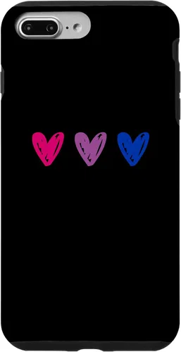 Vista 12 de iPhone 16 Bisexual Pride Hearts Bi Pride Flag Case