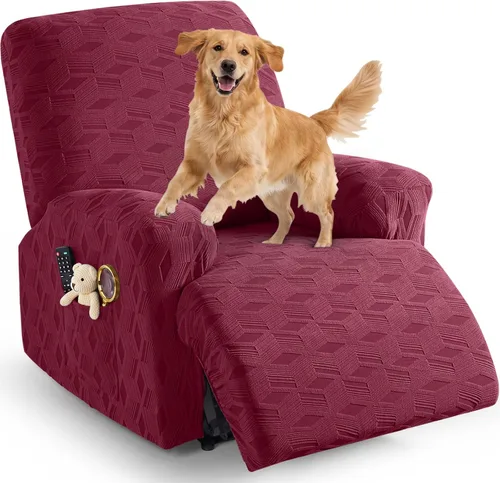 Vista 58 de TAOCOCO Funda para Reclinable de 3 Piezas, Fundas para Silla Reclinable, Funda Elástica de Jacquard para Silla Reclinable, Protector de Muebles