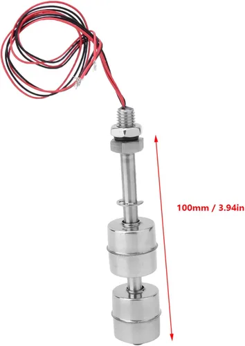 Vista 2 de Interruptor de acero inoxidable, sensor de nivel de agua, doble bola, controlador de nivel de agua, interruptor de sensor para piscina