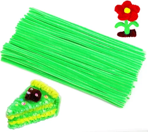 Vista 12 de Eppingwin Limpiapipas multicolor, tallos de felpilla de 12 pulgadas para manualidades, limpiapipas, suministros de manualidades para proyectos