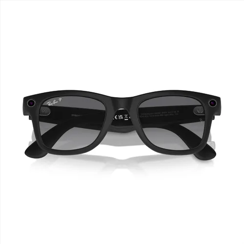 Vista 10 de Ray-Ban - Meta - Wayfarer Large Smart Glasses - Matte BlackGradient Graphite Polarized