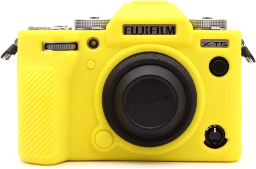 Vista 8 de Rieibi Fuji XT5 X-T5 - Funda protectora de silicona suave para cámara Fujifilm XT5 X-T5, funda ligera para cámara Fuji X-T5, color negro