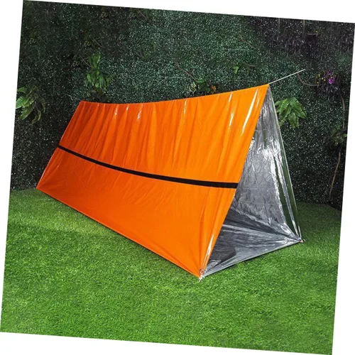 Vista 9 de BESPORTBLE Tienda de campaña de tubo al aire libre de emergencia portátil a prueba de viento PE Material Tienda de supervivencia para acampar