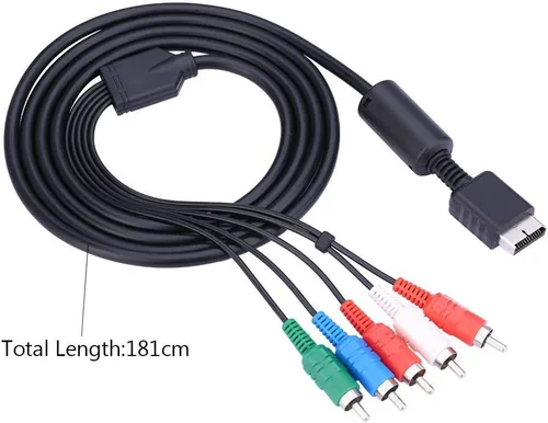 Vista 5 de Cable multisalida AV de alta definición para videoaudio de componentes para el sistema de juegos Playstation PS2 PS3 HDTV o EDTV conector