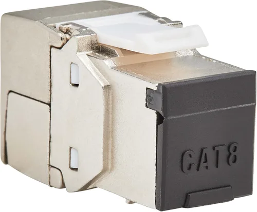 Vista 8 de Tripp Lite Conector Keystone sin herramientas blindado RJ45 STP Cat8, 568A/568B, 110 IDC a RJ45 macho, termina sin herramientas especiales