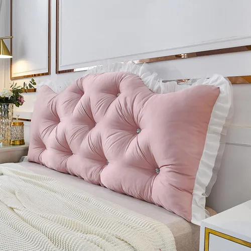 Vista 11 de Almohada de cuña para cabecera de dormitorio, almohada de lectura en casa, soporte de espalda para sentarse en la cama, cojín lumbar de gran
