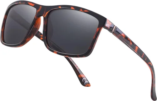 Vista 27 de Gafas de sol polarizadas deportivas para hombre, gafas de marco cuadrado NP1007