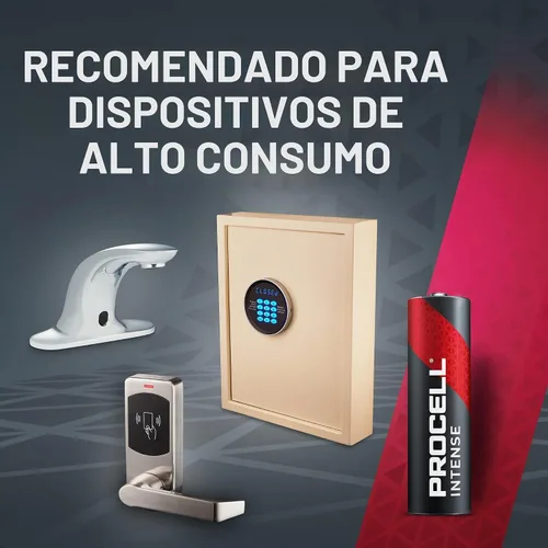 Vista 4 de Procell Alcalinas Intense Power AA, 1.5V Baterías Pack de 24