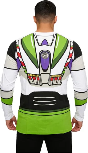 Vista 4 de Camiseta Buzz Lightyear para adultos, disfraz de Toy Story Buzz para Halloween y cosplay