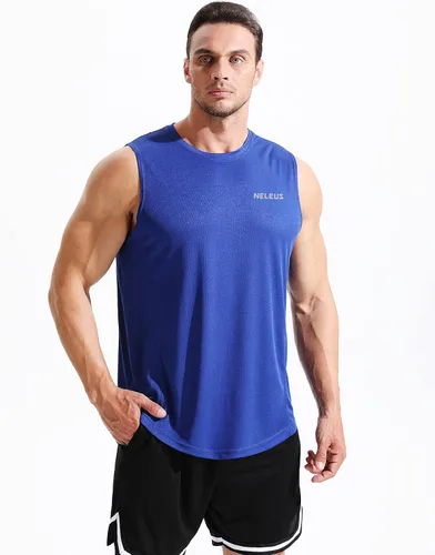 Vista 3 de NELEUS Camiseta sin mangas Dry Fit para hombre