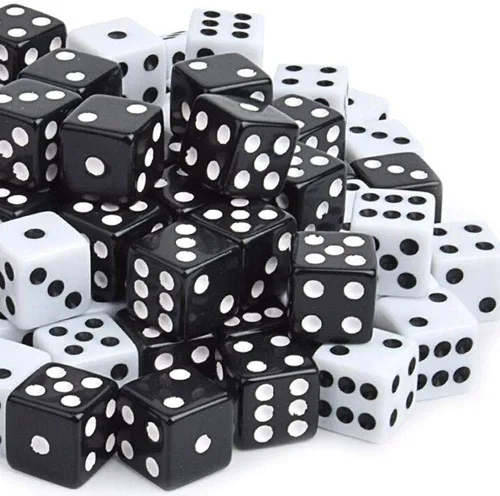 Vista 9 de PowerKing Juego de 100 dados multicolor prémium de 0.630 in (5 colores), tamaño estándar, acrílico duradero, perfecto para juegos de mesa