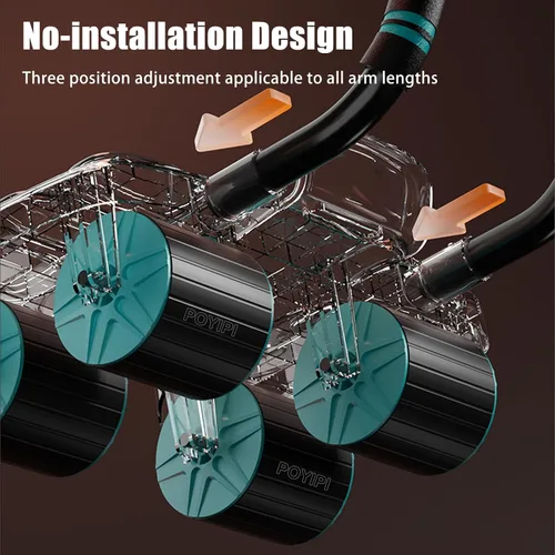 Vista 2 de 2025 New Ab Wheel Roller with Elbow Support - Automatic Rebound Abdominal Wheel Roller, The Upgraded Four-wheel Abdominal Wheel Core Workout