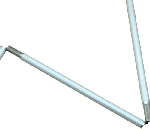 Vista 4 de Bastón blanco plegable de aluminio para personas con discapacidad visual y ciegas (se pliega 6 secciones)