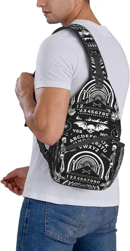 Vista 7 de Mochila vintage de elefante, unisex, bolsa cruzada en el pecho, bolsa de hombro para mujeres y hombres, senderismo y viajes