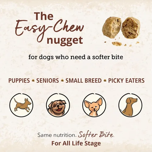 Vista 6 de CARNA4 All Life Stages Easy Chew - Alimento seco para perros con fórmula de venado (2.2 libras, venado) Venado de Nueva Zelanda pasturado, hígado