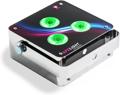 Vista 15 de Ape Labs Maxi Juego de 2 luces verticales inteligentes profesionales de fabricación alemana, 45 vatios RGBW LED Par, funciona con pilas con DMX